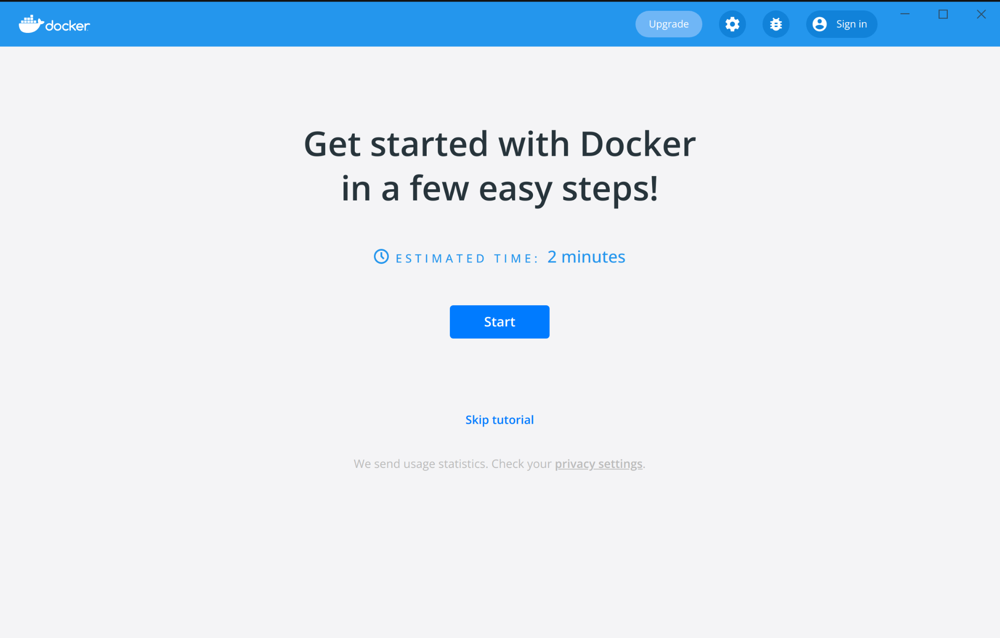 Docker Quick Start tutorial